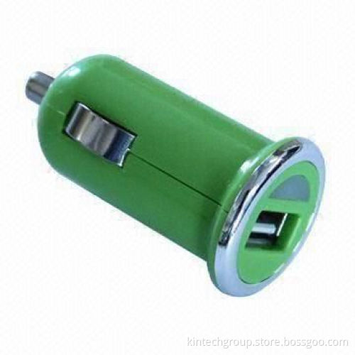 In-car Charger for Mobile Phone, Colorful, Mini, 12 to 24V DC Input Voltages